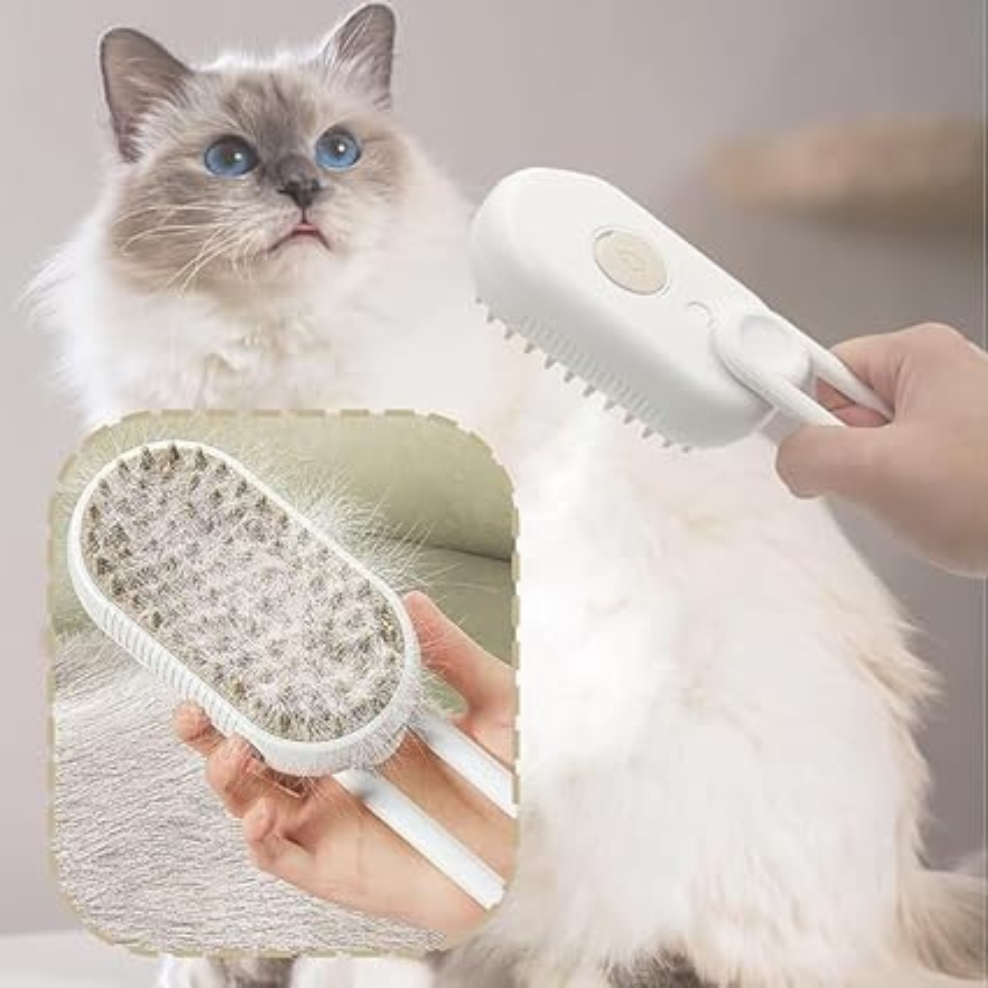 Peine de vapor relajante para mascotas