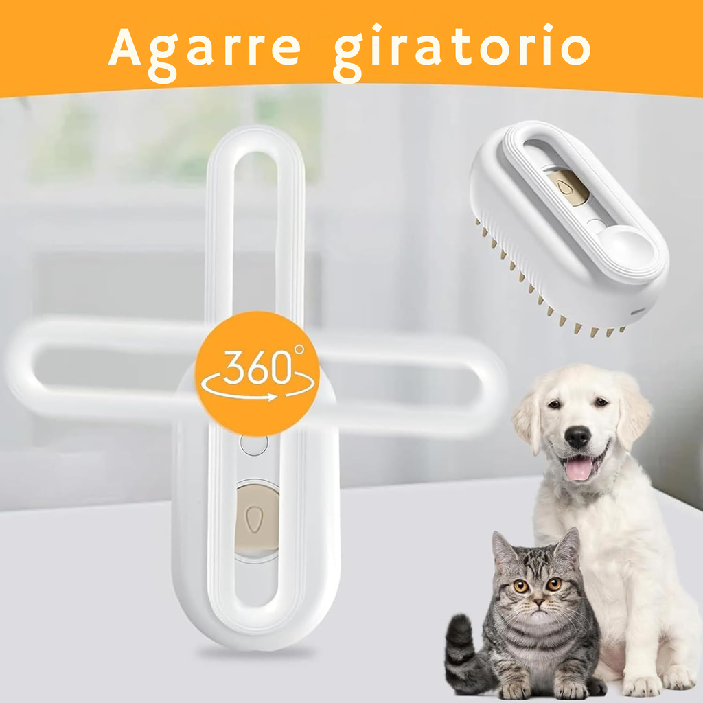 Peine de vapor relajante para mascotas