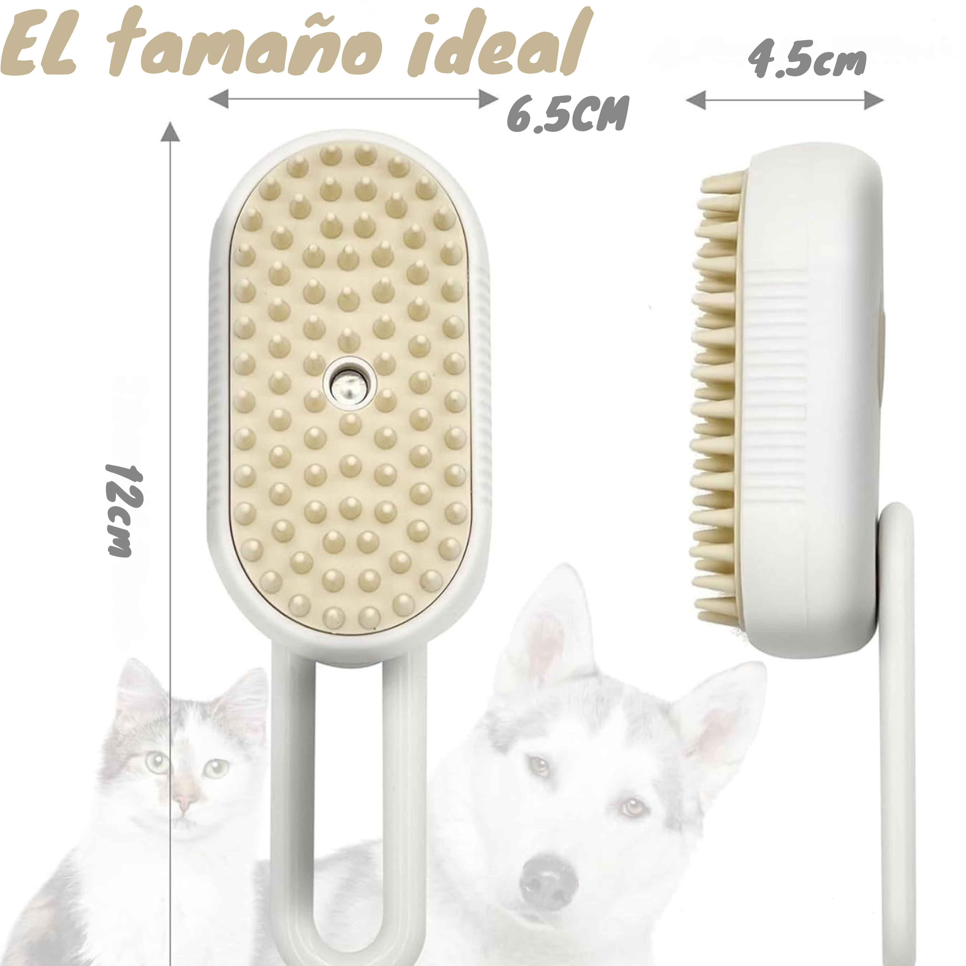 Peine de vapor relajante para mascotas